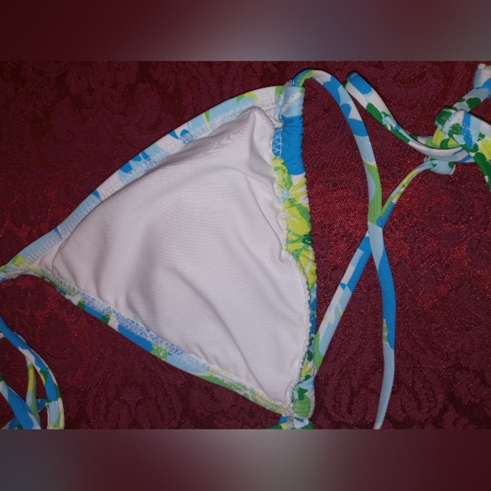Floral String Bikini 👙 NWT Removable Padding - Picture 6 of 9